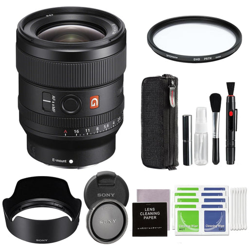 Sony E-mount FE 24mm F1.4 GM Full Frame Wide-angle Prime Lens (SEL24F14GM), Black