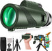 80x100 Monocular-Telescope High Powered for Smartphone Monoculars for Adults High Definition for Stargazing Hunting Wildlife Bird Watching Travel Camping Hiking