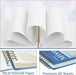 Crehatos Mixed Media Sketchbook 9" x 12", Top Spiral Bound Sketch Pad, 60 Sheets 98lb/160gsm Drawing Paper for Wet and Dry Media, 1 Pack