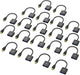 BENFEI HDMI to VGA, 20 Pack, Gold-Plated HDMI to VGA Adapter (Male to Female) for Computer, Desktop, Laptop, PC, Monitor, Projector, HDTV, Chromebook, Raspberry Pi, Roku, Xbox and More - Black