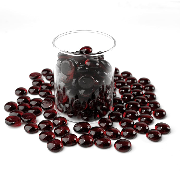 1 LB Mix Color Glass Beads, Mini Flat Glass Marbles~150PCS for Vase Fillers, Floral Bottom Mancala Gems Pebbles Fish Tank Rocks for Table Scatter Aquarium,Home Decorative Art Craft Supplies(0.5"~0.7")