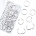 1 Inch Loose Leaf Binder Rings, (50 Pack) Metal Office Book Rings, Nickel Plated Steel Binder Rings, Keychain Key Rings, Index Card Rings, Silver, for School, Home, Office