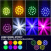 150W Moving Head DJ Lights LED Stage Lights 8 Colors 8 Gobos Spot Wash Beam 18 Facet Prism Infinite Rotation DMX 512 Sound Activated for Party - NJ Accessory/Buy Direct & Save
