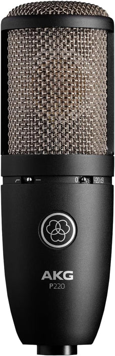 AKG Pro Audio Condenser Microphone XLR Wired Mic Black 3101H00420