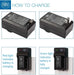 BM Premium 2 Pack of DMW-BLK22 High Capacity Battery and Battery Charger for Panasonic Lumix S1 II, S1R II, DC-S5, S5 II, S5 IIX, S9, G9 II, GH5 II, GH6, GH7, DMW-BG1, DMW-BGS5 Cameras