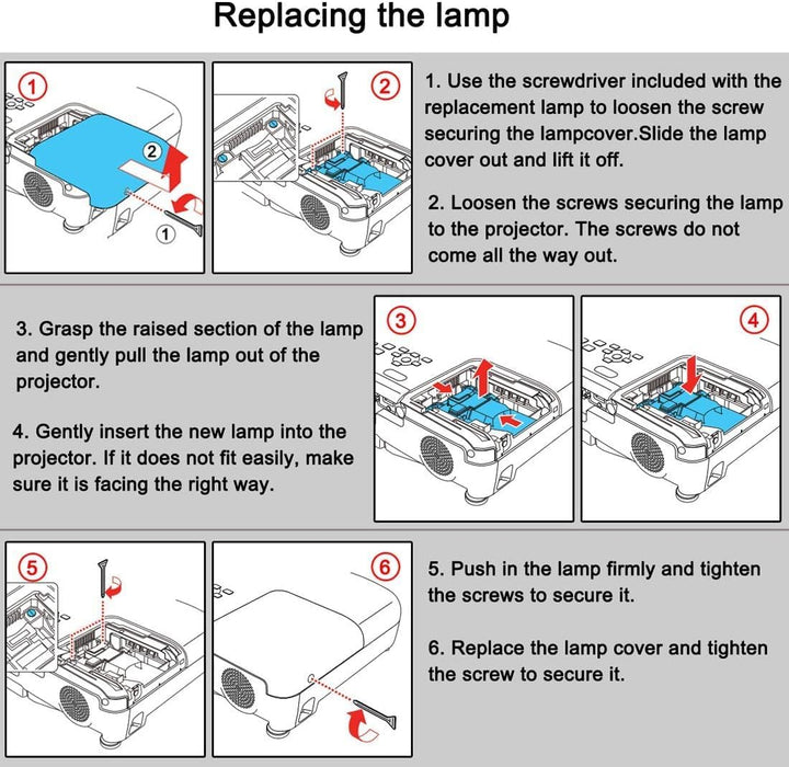 Replacement Projector Lamp Bulb for Epson ELPLP97 Home Cinema 2250 880 2200 2350 POWERLITE 118 119W U50 W06+ W49 X49 51+ VS260 EX3280 EX5280 EX9230 EH- TW5700 TW5820 TW6150 TW6250 V13H010L97