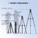 SMALLRIG AD-14 73" Heavy Duty Video Tripod Fluid Head 5441