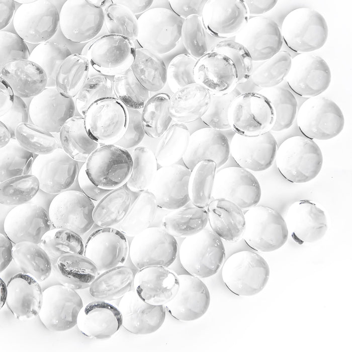 1 LB Mix Color Glass Beads, Mini Flat Glass Marbles~150PCS for Vase Fillers, Floral Bottom Mancala Gems Pebbles Fish Tank Rocks for Table Scatter Aquarium,Home Decorative Art Craft Supplies(0.5"~0.7")