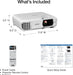 Epson Home Cinema 1100 3-Chip 3LCD 1080p Projector 3400 Lumens White V11HB61020