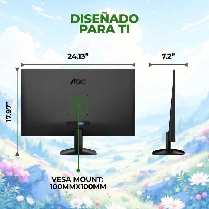 AOC 27B35H3 27-Inch FHD IPS Monitor 120Hz 1ms Adaptive Sync Black