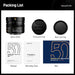50mm F0.95 f/0.95 APS-C Mirrorless Camera Lens for Canon RF-S Mount RF R5 R6 R7 R10 R50 R100, Manual Focus Lens for Portrait Night Photography