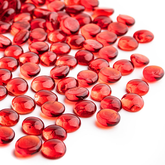 1 LB Mix Color Glass Beads, Mini Flat Glass Marbles~150PCS for Vase Fillers, Floral Bottom Mancala Gems Pebbles Fish Tank Rocks for Table Scatter Aquarium,Home Decorative Art Craft Supplies(0.5"~0.7")