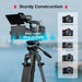SmallRig FreeSpeed Heavy Duty Carbon Fiber Video Tripod, 73" Camera Tripod with Fluid Head for Manfrotto Plate, One-Knob Quick Extend, 75mm Bowl, Weigh 7.5lb, Load up 22lb for DSLR Camera, Camcorder