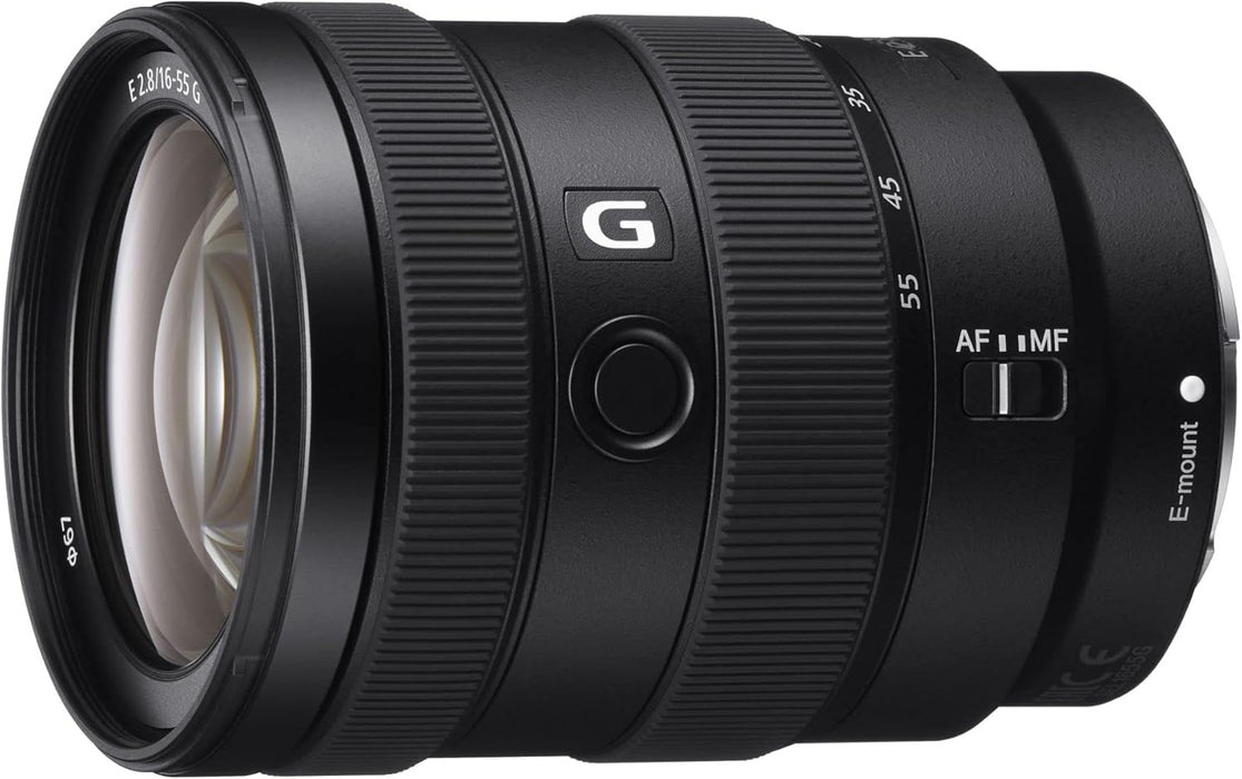 Sony E 16-55mm f/2.8 G APS-C Zoom Lens Black SEL1655G