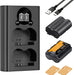 K&F CONCEPT Dual NP-W235 Battery Charger Set for Fujifilm XT5