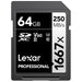 Lexar 256GB (2-Pack) Professional 1667x SD Card, UHS-II, C10, U3, V60, Full HD, 4K, Up To 250MB/s Read SDXC Memory Card, for Professional Photographer, Videographer, Enthusiast (LSD1667256G-B2NNU)