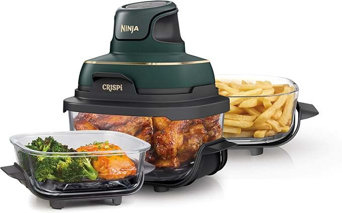 Ninja Crispi Glass Air Fryer – 4-Qt, 2.5-Qt & 6-Cup