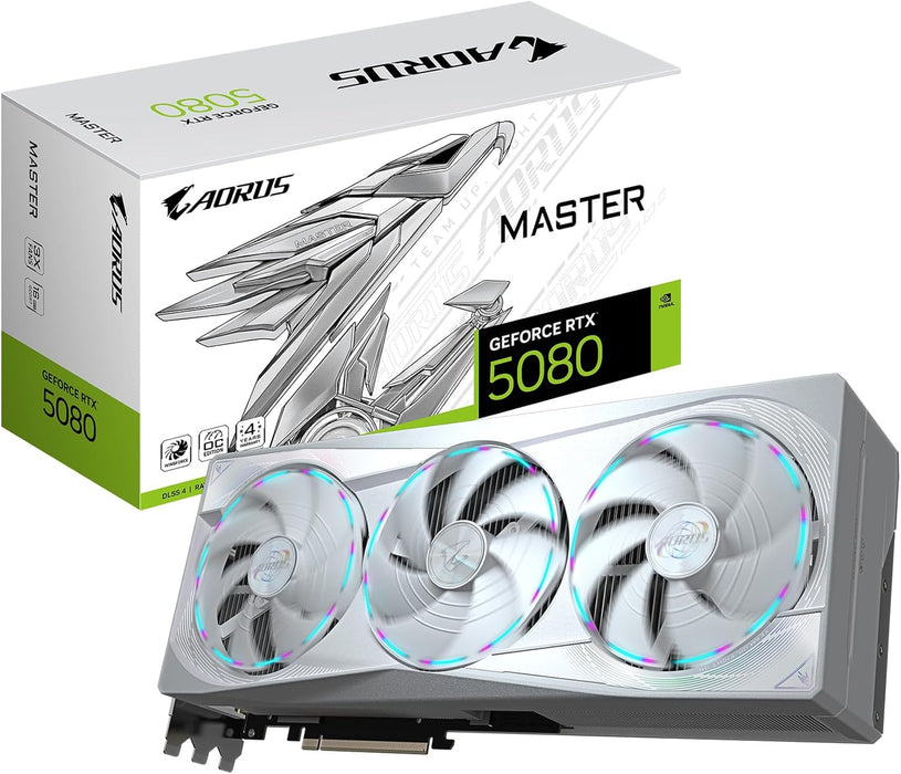 Gigabyte AORUS GeForce RTX 5080 MASTER ICE 16GB Graphics Card