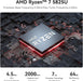 Beelink SER5 Pro Mini PC, AMD Ryzen 7 5825U(7nm, 8C/16T) up to 4.5GHz, Mini Computer 16GB DDR4 RAM 500GB NVME SSD, Micro PC 4K@60Hz Triple Display, Mini Gaming Computer WiFi6/BT5.2/HTPC