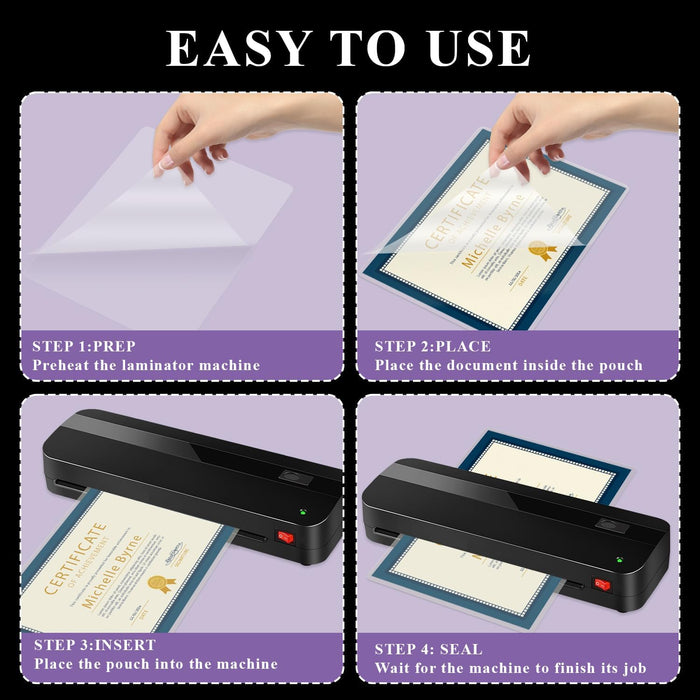Laminating Sheets 8.5 x 11, 200 Count Thermal Laminating Pouches 3 mil, Clear Thermal Laminating Plastic Paper Laminator Sheets, Fits Letter Sized Paper 8.9 in × 11.4 in, Office Supplies.