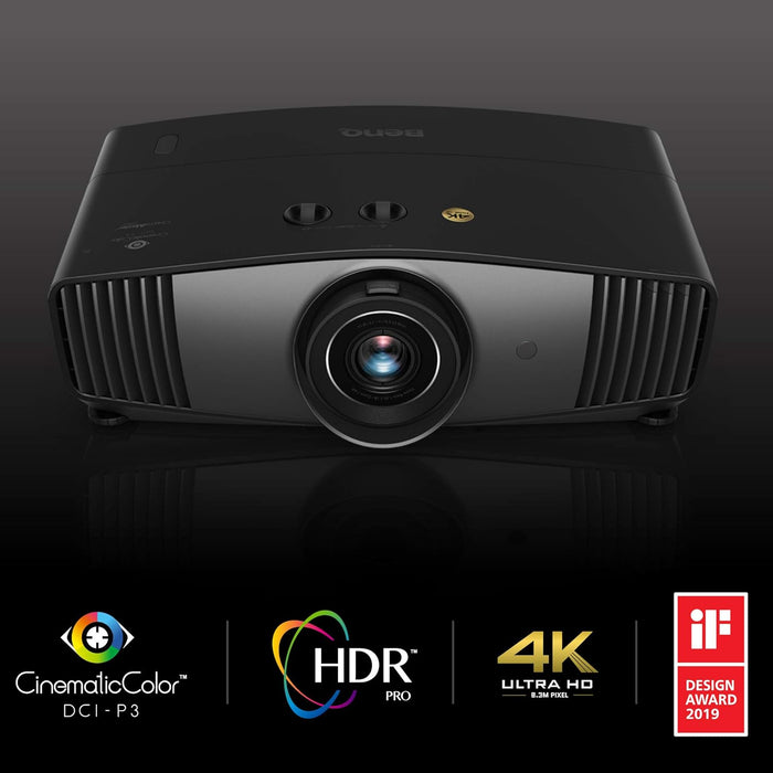BenQ W5700 DLP Projector/ 4K UHD/ 1800ANSI/ 100,000:1 / HDR/ HDMI x2/ 100% DCI-P3/ 3D BluRay Ready