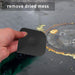 Herda Pan Scraper Pot Scraper Plastic Kitchen Scraper Tool, 5pcs Food Scraper Dish Scraper Hard Nylon Platic Cleaning Scraper Tool for Kitchen Pan, Pot, Cast Iron (Black)