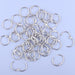 1 Inch Loose Leaf Binder Rings, (50 Pack) Metal Office Book Rings, Nickel Plated Steel Binder Rings, Keychain Key Rings, Index Card Rings, Silver, for School, Home, Office