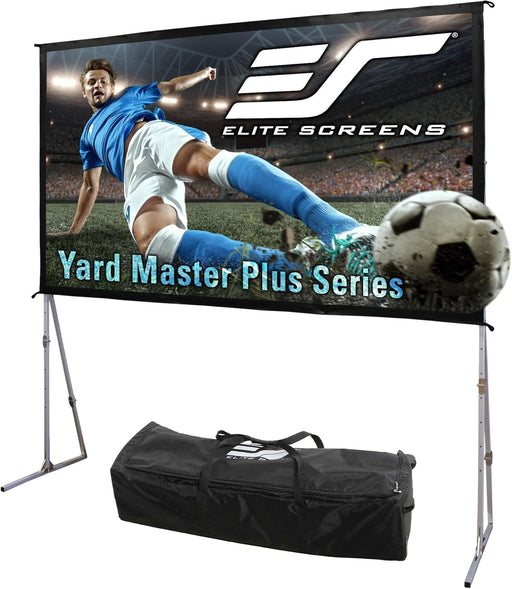 Elite Screens Yard Master Plus, 180-INCH 16:9 Height Setting Adjustable Portable Projector Screen, 4K HD Outdoor Indoor Movie Theater Front Projection, US Based Company 2-YEAR WARRANTY, OMS180H2PLUS
