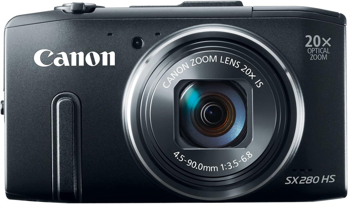 Canon PowerShot SX280 12.1MP Digital Camera with 20x Optical Image Stabilized Zoom with 3-Inch LCD (Black) (Old Model) (Renewed)