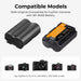 K&F CONCEPT Dual NP-W235 Battery Charger Set for Fujifilm XT5