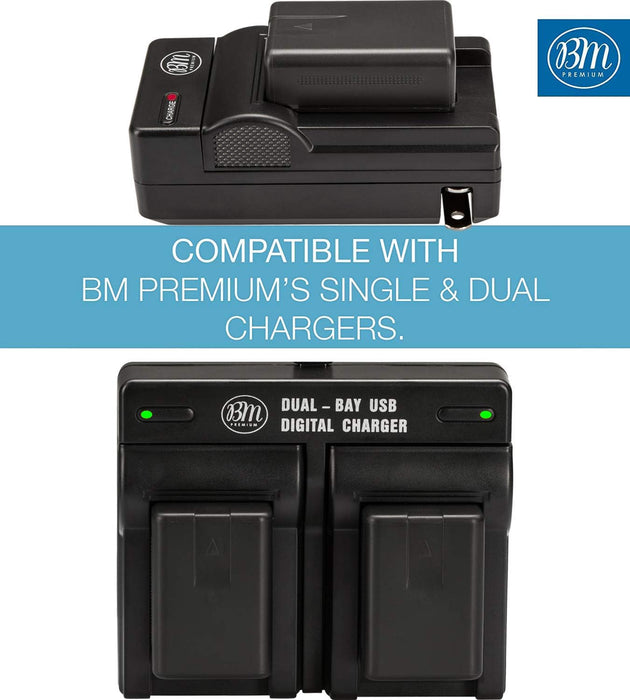 BM Premium VW-VBT190 Battery for Panasonic HC-V380, HC-V510, HC-V520, HC-V550, HC-V710, HC-V720, HC-V750, HC-V770, HC-VX870, HC-VX981, HCW580, HCW850, HC-WXF991 Camcorders