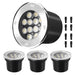 12W Low Voltage Landscape LED Ground Light for Garden, Patio - 12V-24V Outdoor Lighting 4 Pack