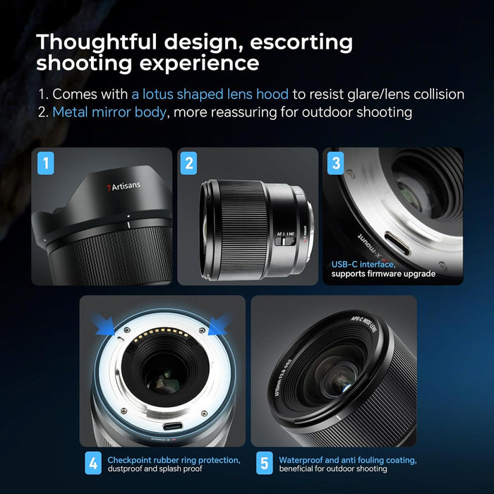 7artisans 10mm f/2.8 Auto Focus Ultra‑Wide Lens for Sony E‑Mount
