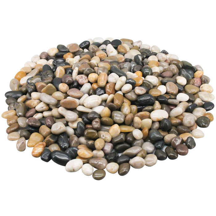 Fish Tank Rocks,Virekm River Rocks, Decorative Ornamental Pebbles Garden Landscaping Stones Gravel Filler for Home Decoration Flower Bed Fish Tank Plants Vases Succulents (10 Pounds)