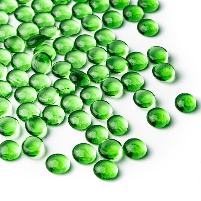 1 LB Mix Color Glass Beads, Mini Flat Glass Marbles~150PCS for Vase Fillers, Floral Bottom Mancala Gems Pebbles Fish Tank Rocks for Table Scatter Aquarium,Home Decorative Art Craft Supplies(0.5"~0.7")