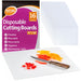 Plastic Cutting Boards For Kitchen – 24 Pack, 11"x14" – Durable, Disposable Borad Mats, Reusable – Perfect for Meal Prep & Cooking (Medium 24 Count)