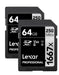 Lexar 256GB (2-Pack) Professional 1667x SD Card, UHS-II, C10, U3, V60, Full HD, 4K, Up To 250MB/s Read SDXC Memory Card, for Professional Photographer, Videographer, Enthusiast (LSD1667256G-B2NNU)