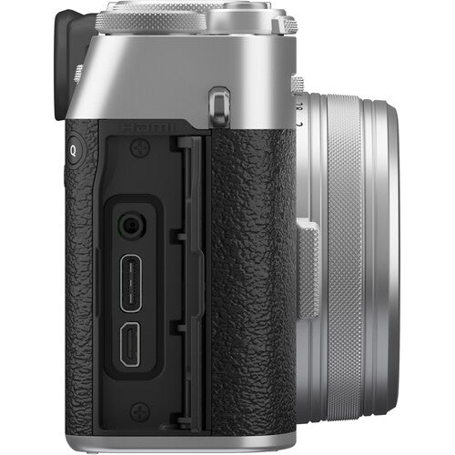 FUJIFILM X100VI Digital Camera with Recording Monitor Kit (Silver/ Black) + Filter Kit & Tripod Grip with 2.4GHz Wireless Remote Control - NJ Accessory/Buy Direct & Save