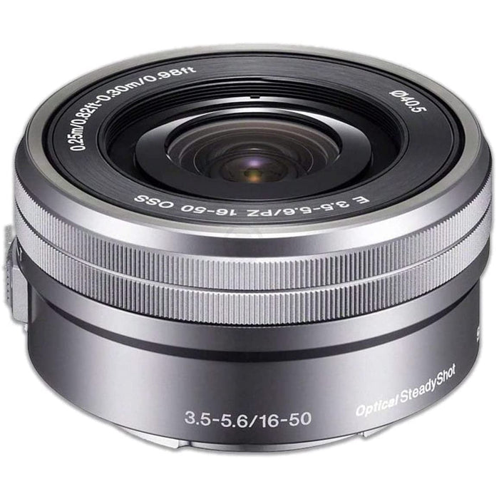 Sony A6100 Mirrorless Camera with 16-50mm White, 55-210mm Lens — view 5