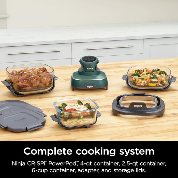 Ninja Crispi Glass Air Fryer – 4-Qt, 2.5-Qt & 6-Cup