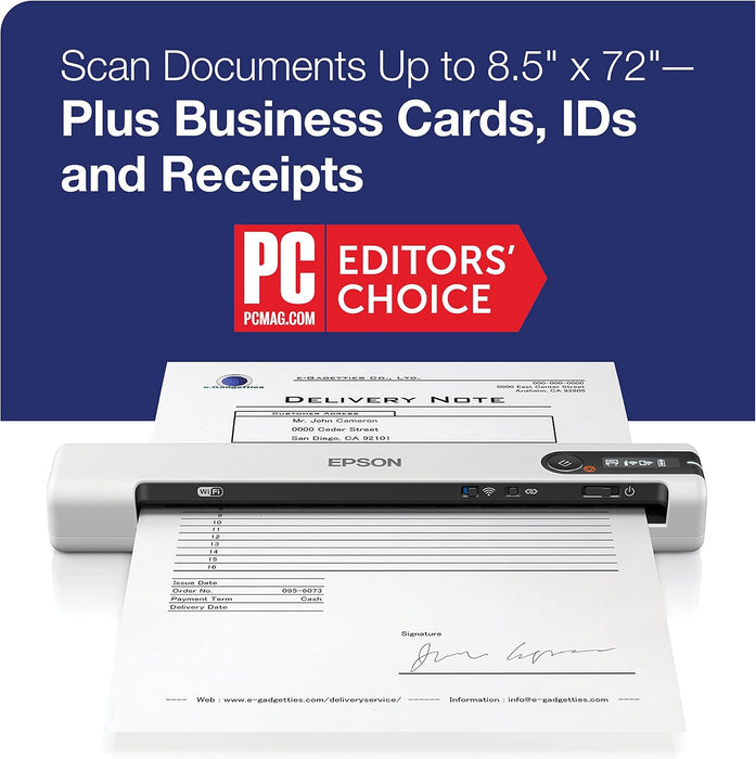 Epson DS-80W Wireless Portable Document Scanner