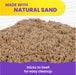 Kinetic Sand, 3.25lbs Beach Play Sand, Moldable Sensory Toys for Kids, Resealable Bag (Packaging May Vary), for Ages 3 and up