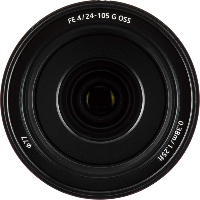 Sony FE 24-105mm f/4 G OSS Lens (SEL24105G) with Pro Kit Combo Bundle - International Version