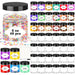 Plastic Jars 6 OZ, 48 Pcs Plastic Jars with Lids Round Wide Mouth Slime Containers with White Lids Empty Small Storage Jar for Travel, Home Kitchen Food, Arts Crafts