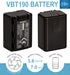 BM Premium VW-VBT190 Battery for Panasonic HC-V380, HC-V510, HC-V520, HC-V550, HC-V710, HC-V720, HC-V750, HC-V770, HC-VX870, HC-VX981, HCW580, HCW850, HC-WXF991 Camcorders