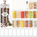 Plastic Jars 6 OZ, 48 Pcs Plastic Jars with Lids Round Wide Mouth Slime Containers with White Lids Empty Small Storage Jar for Travel, Home Kitchen Food, Arts Crafts