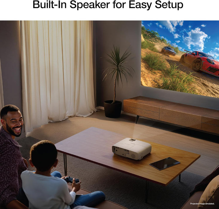 Epson Home Cinema 1100 3-Chip 3LCD 1080p Projector 3400 Lumens White V11HB61020