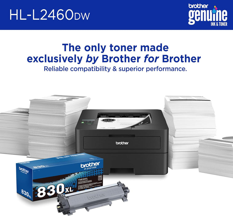Brother HL-L2460DW Wireless Compact Monochrome Laser Printer with Duplex
