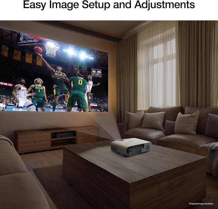 Epson Home Cinema 1100 3-Chip 3LCD 1080p Projector 3400 Lumens White V11HB61020