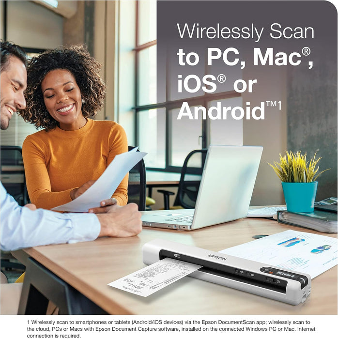Epson DS-80W Wireless Portable Document Scanner